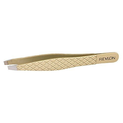 Pinzas De Depilación De Revlon, Serie Dorada Slant Titanium