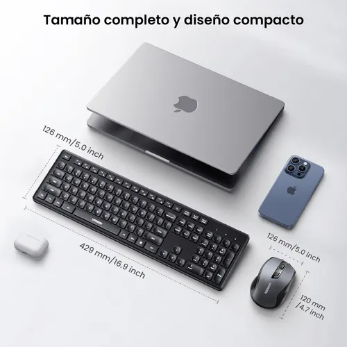 Combo Teclado Y Mouse Ugreen Inalambrico 2.4 Ghz