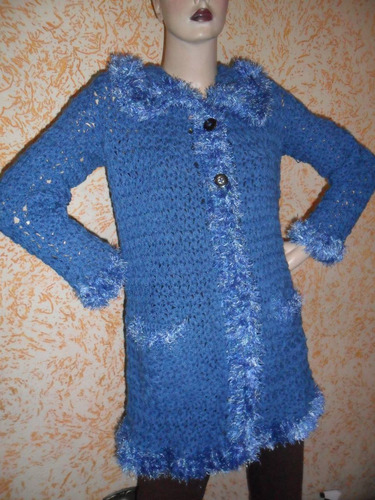 sobretudo feminino de croche