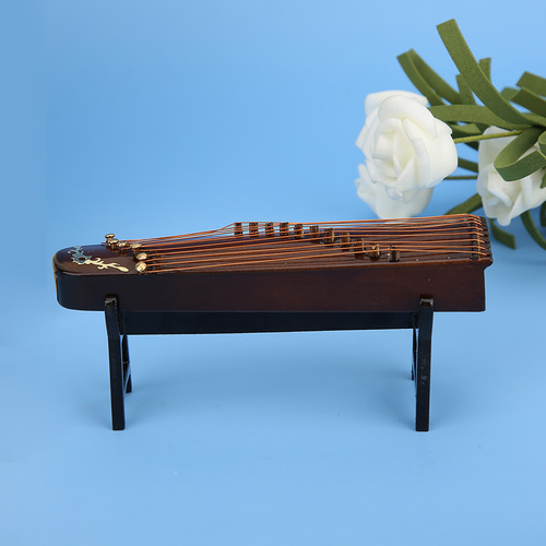 Instrumento Musical De Madera Modelo Cítara China En Miniatu