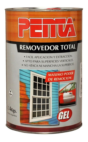 Penta Removedor En Gel Para Todo Tipo De Pinturas 4 Litros