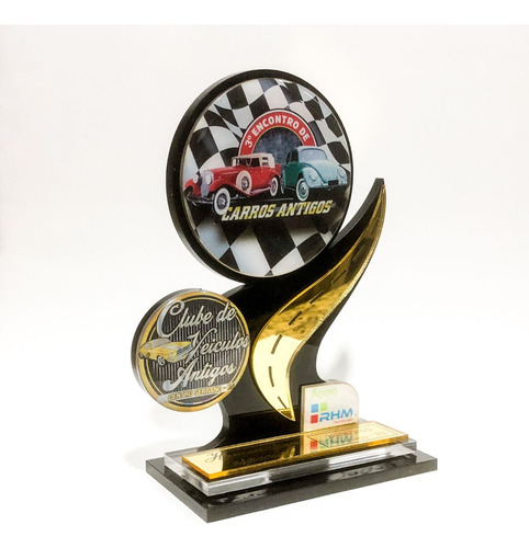 30 Troféus De Luxo Acrilico Lembrança Para Evento