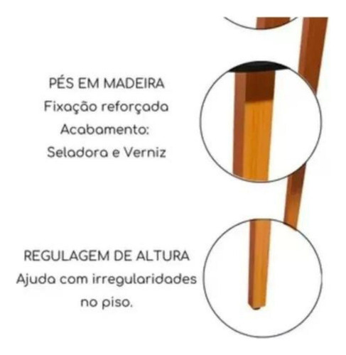 Mesa Jantar Wood Leda 80cm Quadrada Madeira Mdf Tx Hf