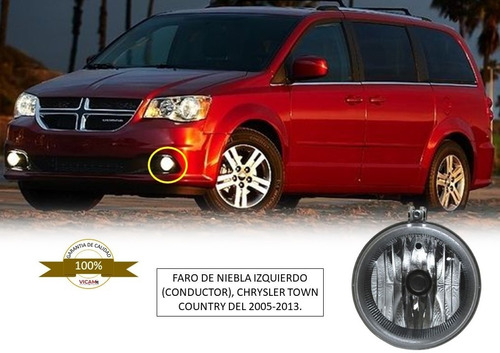Faro De Niebla Izquierdo Chrysler Town Country 2005-2013.