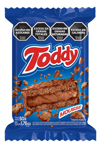 Toddy Alfajor Mousse X 24un - Cioccolato Tienda De Dulces