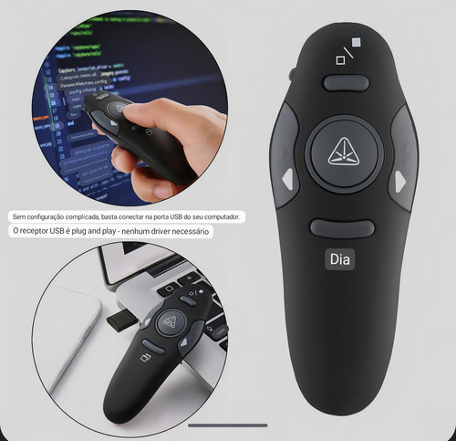 Control remoto para presentaciones de Powerpoint con láser inalámbrico