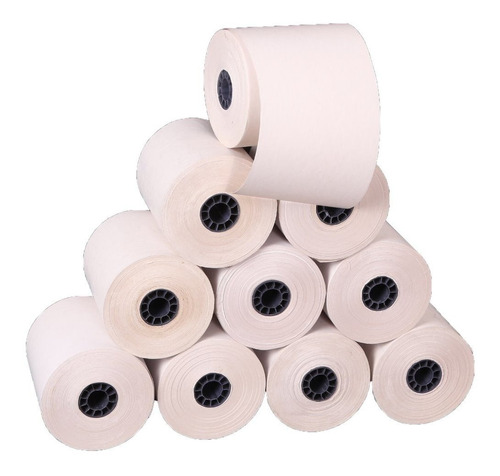 50 Rollos Papel Térmico 80mm X 70mt Para Impresora 80mm Caja