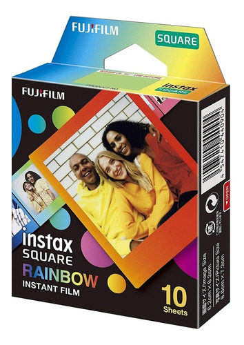 Caja Instax Square Rainbow X 10 Películas