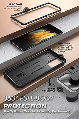 Imagen 2 de 6 de Funda Supcase Unicorn Beetle Galaxy S21 Ultra/negro