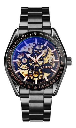 Reloj Skmei 9194 Automatico Negro Caballeros Correa Metal