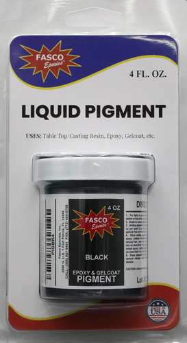 Pigmento Negro Para Resina Epoxi, Gelatina, Pintura 4 Oz