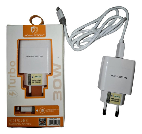 Fonte Carregador Turbo 30w Compativel iPhone 14 13 12 11 Xr