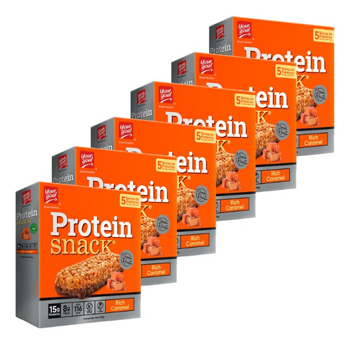 Protein Snack Rich Caramel Pack 6 Cajas Dietafitness