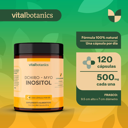 Myo Inositol Y D-chiro Inositol Con 120 Caps | Vitalbotanics