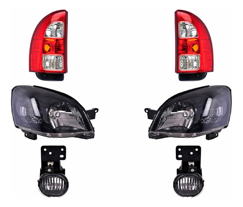 Set 2 Calaveras + 4 Faros Chevy 09/12 Depo