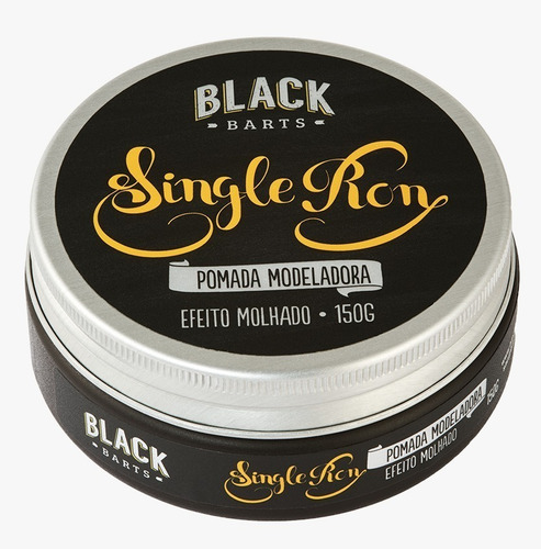 Imagem 2 de 4 de Pomada Modeladora Cabelo Masculina Efeito Molhado Blackbarts