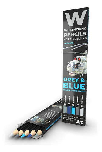 Ak Interactive Watercolor Pencil Set Grey And