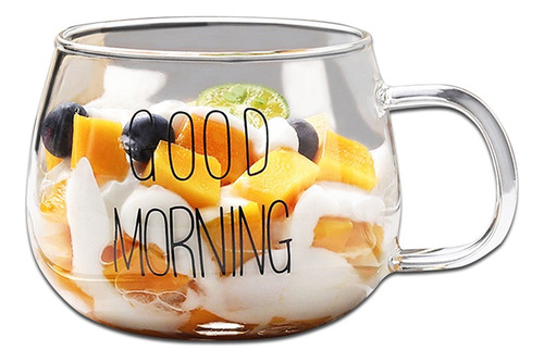 Taza Jarro Bombe Vidrio Doble Mug Cafe 250 Ml Pettish Online Color Good Morning 300ml