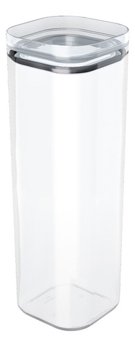 Pote Caja Transparente Frasco Hermético Rectangular 2,2lt Uz
