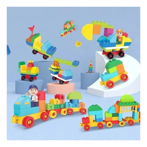 Bloques Wise Block Juguetes Didacticos Construccion Niños Cantidad De Piezas 34