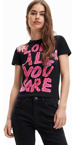 Polera Nueva Desigual L Calce Ajustado Love All You