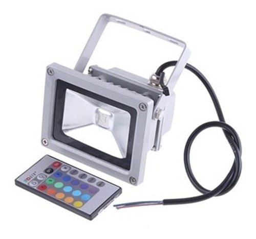 Reflector Foco Led 10w Rgb Ip65 16 Colores P/exterior Gtía.