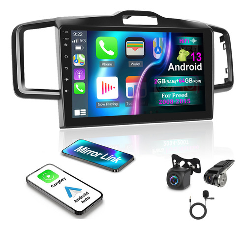 10.1'' Autoestéreo 2+64g Carplay Para Honda Fit Mpv/freed