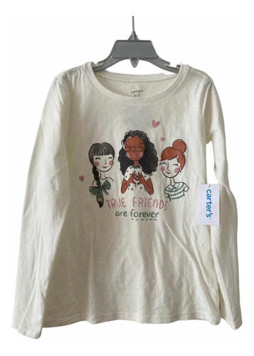 Remera Carters Nena Manga Larga Talle 8 Años Con Etiquetas