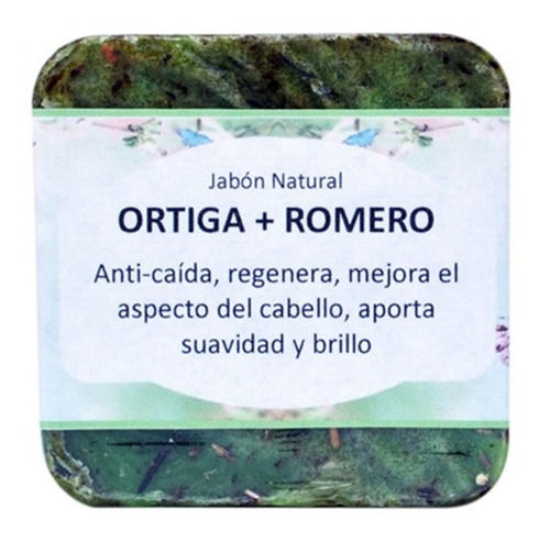 Jabon Capilar Anti Caida Y Anti Caspa Ortiga+ Romero Natural