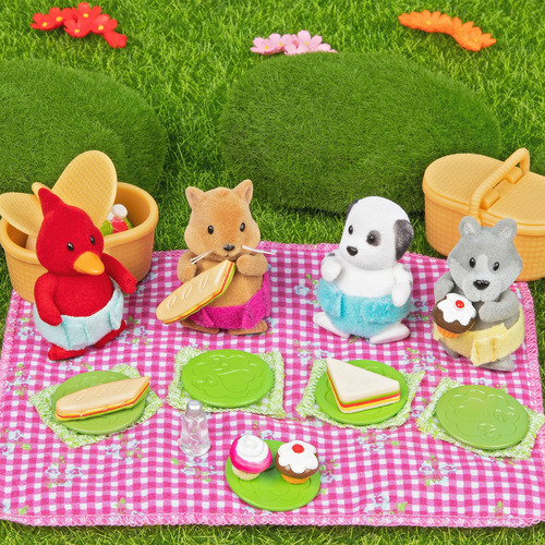 Juego De Picnic 20 Piezas Con Oso Bebé Y Accesorios