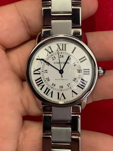 Cartier Ronde Solo 42mm Autom tico Con Detalle En Dial