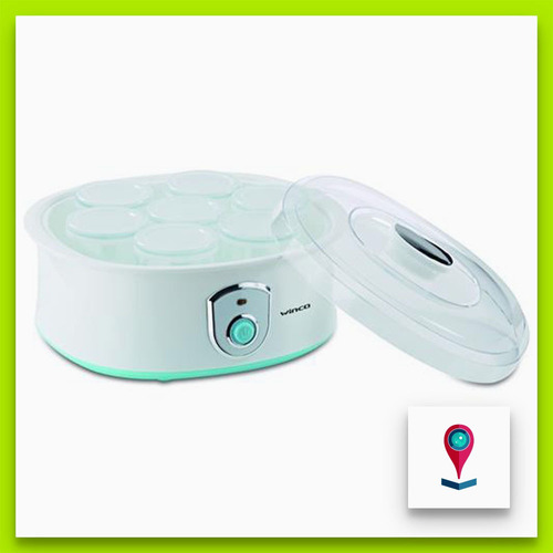 Yogurtera Electrica 7 Porciones Fabrica De Yogurt Winco W630 Color Blanco