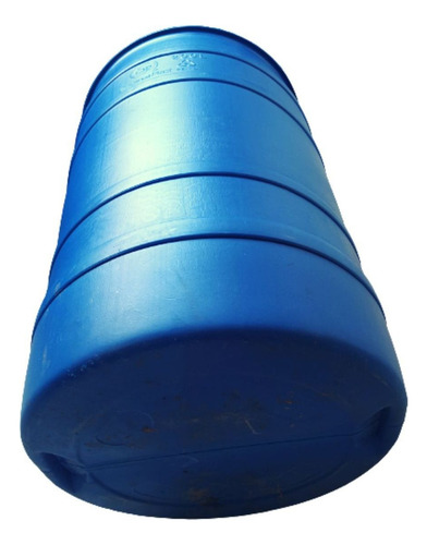 Botella de 200 litros con tapa fija para almacenamiento, galón, color azul