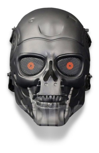 Careta Gotcha Mascara Terminator Lancer Tactical Calavera Xp Color Gris oscuro
