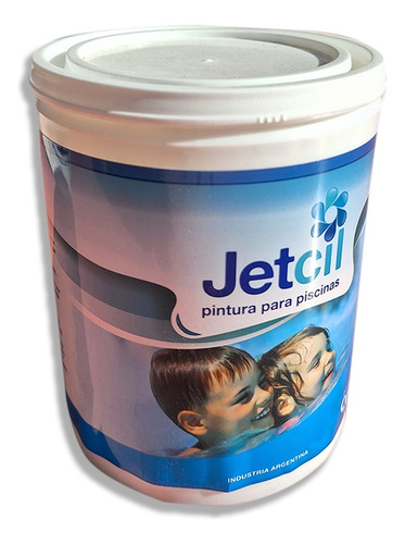 Pintura Para Piscinas Jetcil Hormigón 1 Litros Acuosa Blanca