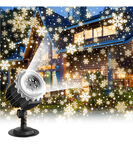 Luces De Proyector De Copo De Nieve De Navidad, Luces Led Di