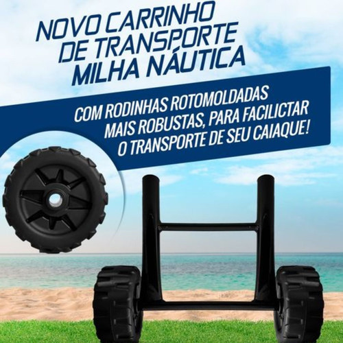 Caiaque Iron Com Pedal Evo Drive Milha Box E Carrinho