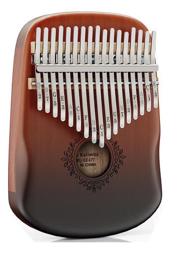 Kalimba Thumb Piano 17 Key Protable Exquisite Finger Pi...