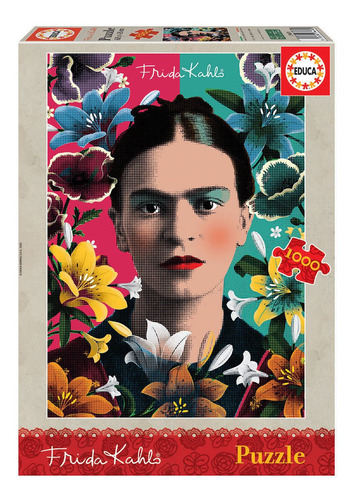 Imagen 1 de 5 de Puzzle Rompecabeza 1000 Piezas Frida Kahlo Educa 18493