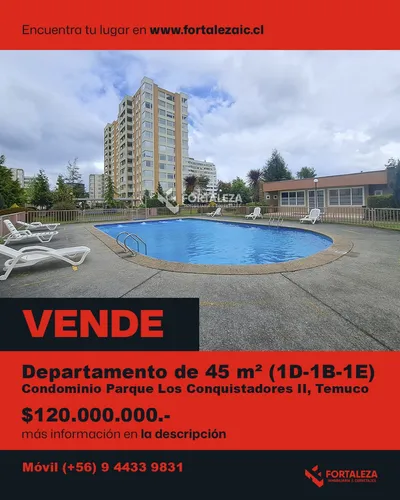 Departamento Cond. Parque Los Conquistadores 2, Temuco