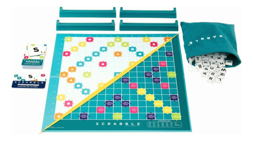 Scrabble, Juego De Mesa 2 En 1, Original Mattel,