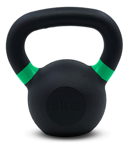 Pesa Rusa Kettlebell Athletic 8kg Con Anillo Color Athletic Color Negro