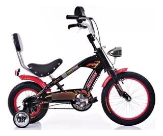 Bicicleta Aro 16 Chopper Motobike Asiento C Espaldar Led