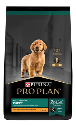 Alimento De Perro Pro Plan Puppy Razas Medianas 17.5 Kg