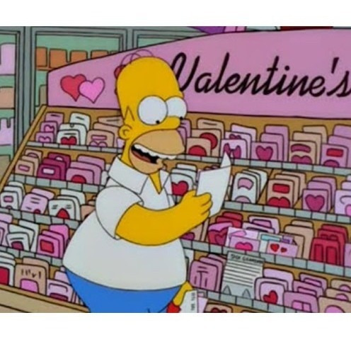Imagen 8 de 8 de Simpsons Cáscara De Mi Banana Tarjeta San Valentín Monoslisa