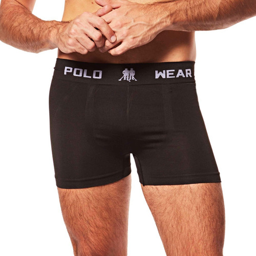 Imagem 5 de 9 de Kit Com 12 Cuecas Masculina Boxer Em Microfibra Polo Wear