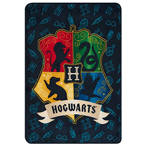 Manta De Felpa De Hogwarts - Manta De Felpa De 6 Pulgad...