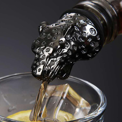 Qp Compatible Vertedor De Botella De Vino De Acero