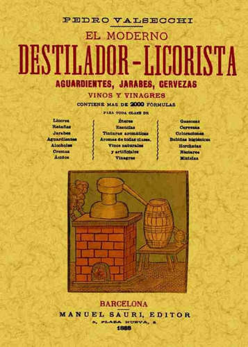 Libro Moderno Destilador-licorista. Edición Facsimil