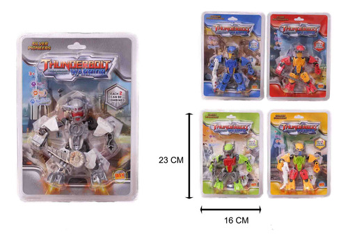 Transformer Thunderbolt Warrior En Blister X24 Uni X Mayor